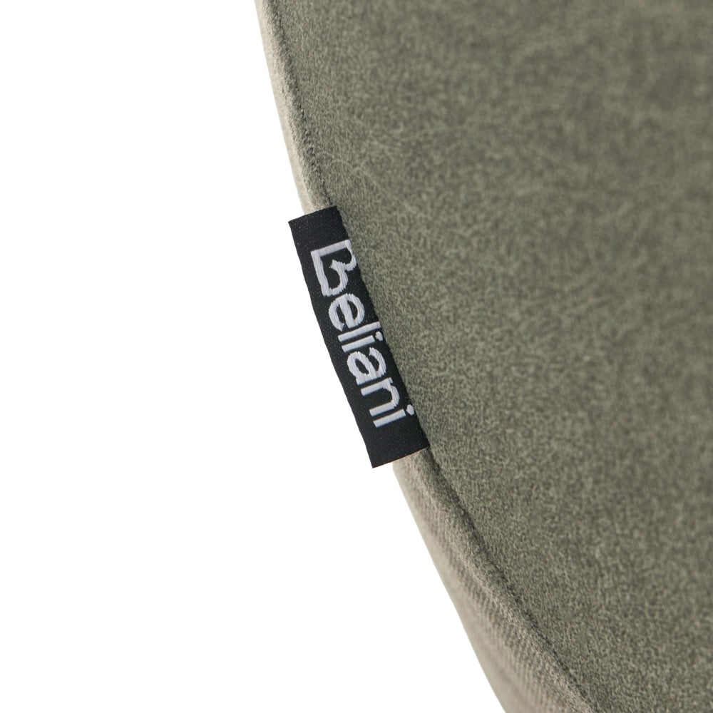 Poltrona girevole in velluto verde scuro con base girevole e schienale basso, poltrona ergonomica da salotto
