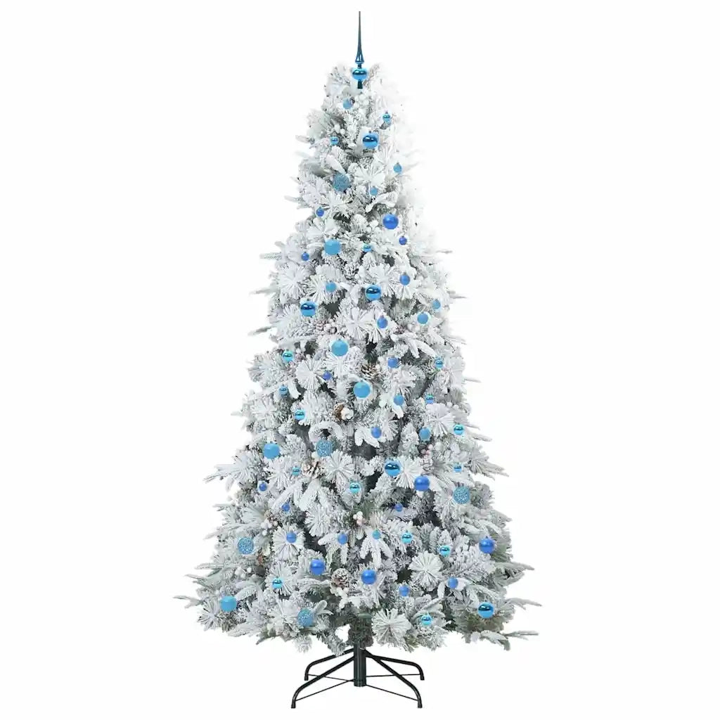 Albero di Natale Artificiale con Rami Pieghevoli Bianco 240 cm 3397517