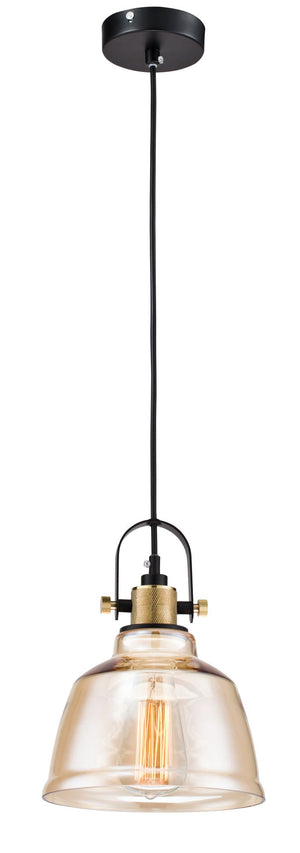Lampada pendente Pendant in Metallo Irving Nero