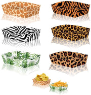 Set di ciotole per animali in cartone - alimentazione per le zampe - ideale per le feste - 14 x 8 x 4 cm - set di servizio per snack - adatto per bambini - disegno di animali