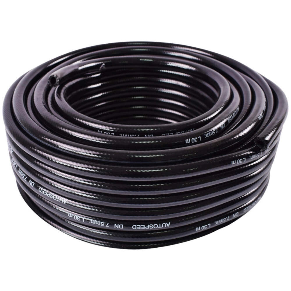 TUBO flessibile rinforzato Carburanti Benzina Diesel Olio Gasolio Tubo carburante con inserto tessile fi8 d=7,5mm e D=14,5mm rotolo da 30 metri