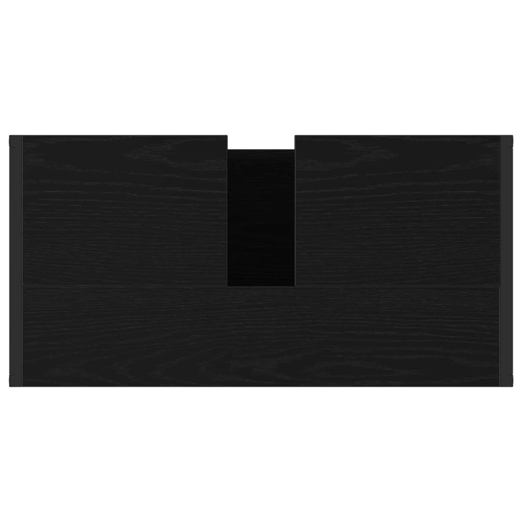 Mobile da Bagno Rovere Nero 60 x 30 x 60 cm Legno multistrato