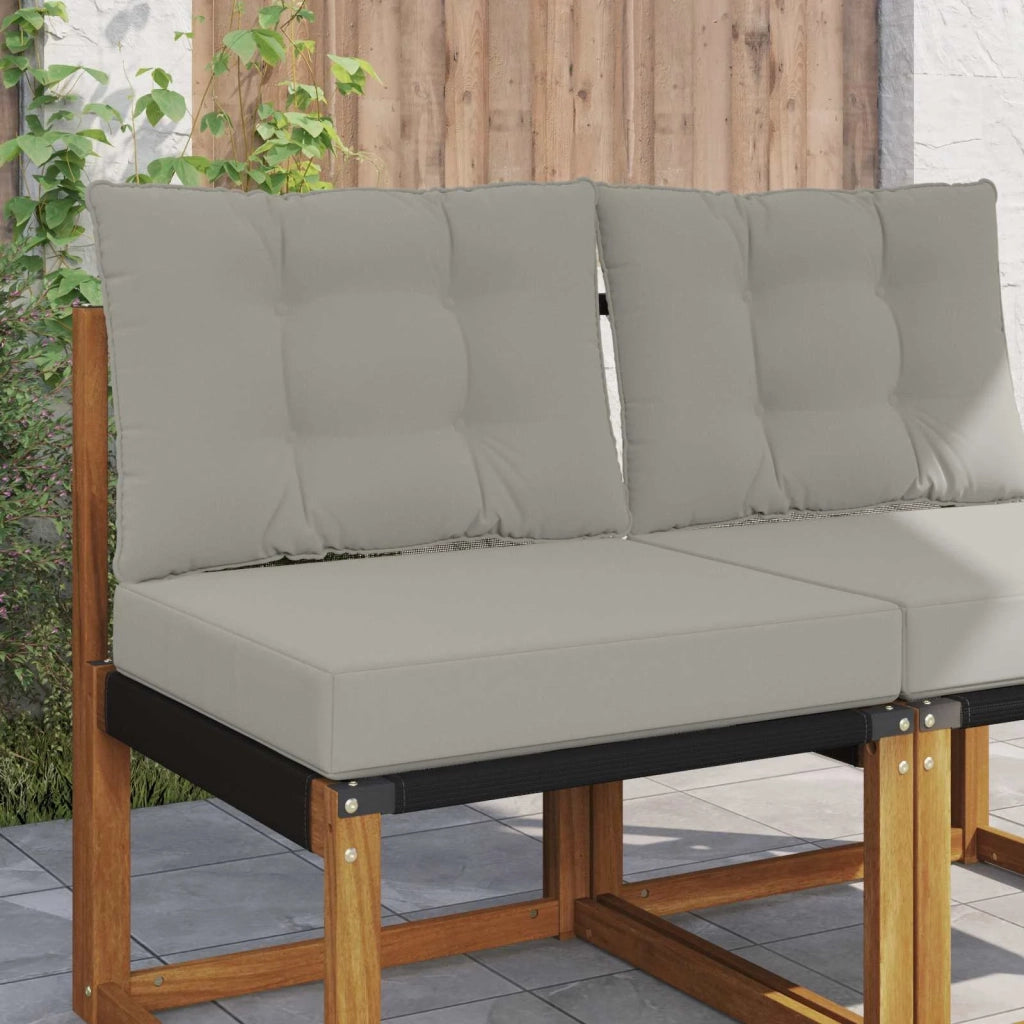 Cuscino per divano da esterno 2 pcs Grigio Poliestere 900779