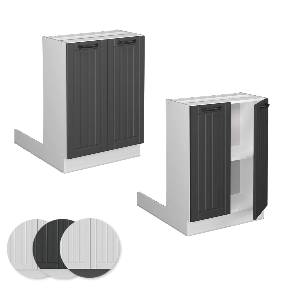 Vicco Isola cucina Antracite casa di campagna 60 cm senza piano di lavoro