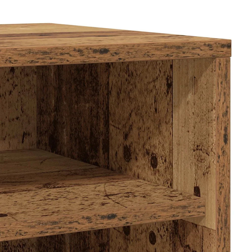 Scarpiera Legno Antico 32x35x70 cm in Legno Multistrato 856710