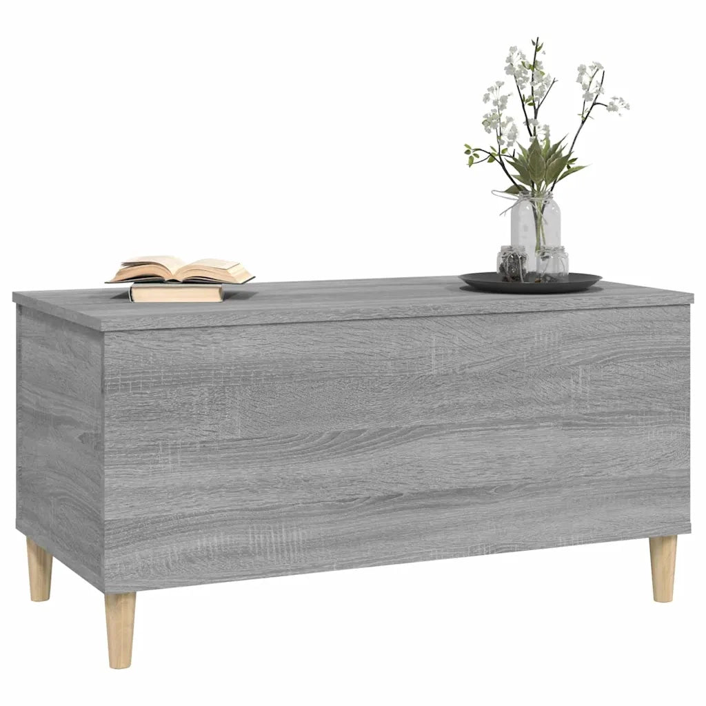 Tavolino Salotto Grigio Sonoma 90x44,5x45 cm Legno Multistrato 819586