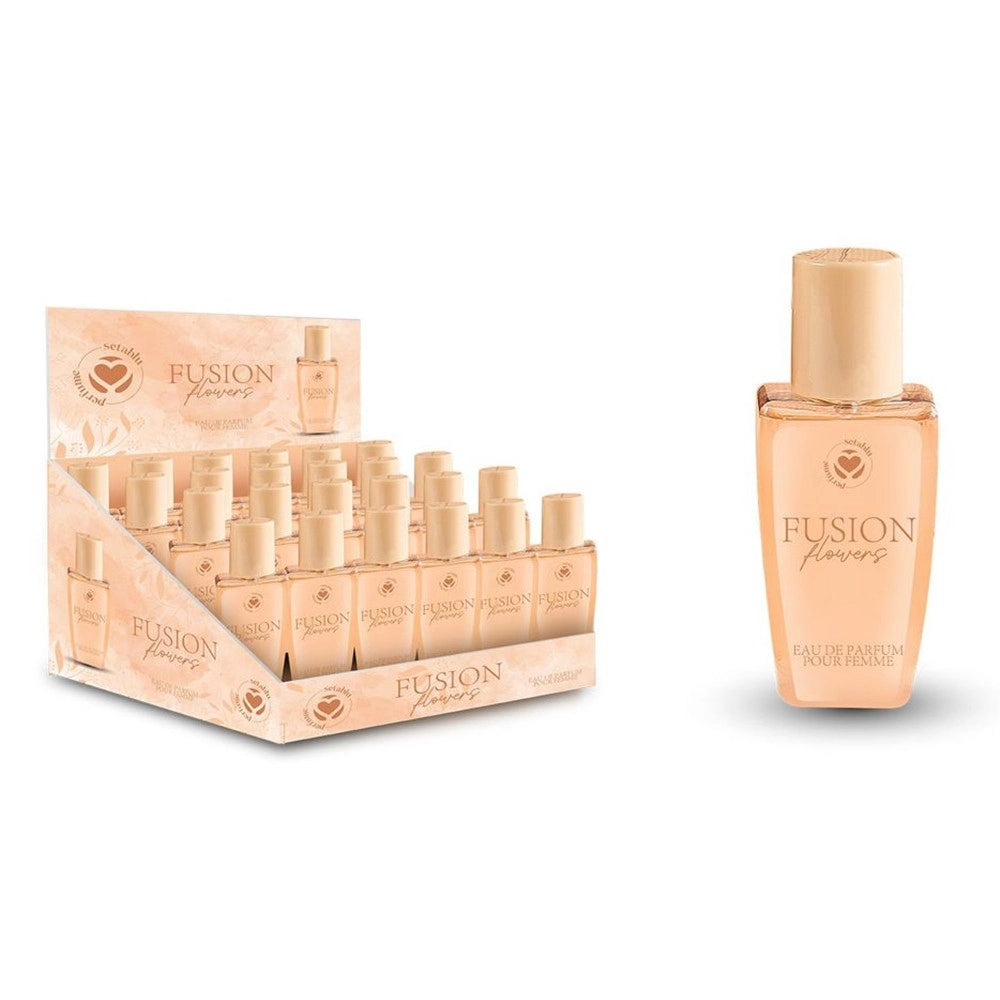 Trade Shop - Set 24pz Boccetta Profumo Corpo Fusion Flowers Eau De Parfum Da Donna Da 50ml 024813 -