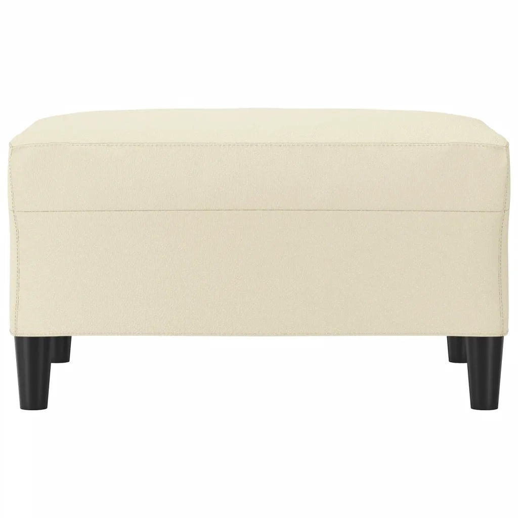 Poggiapiedi Crema 70x55x41 cm in Similpelle 349312
