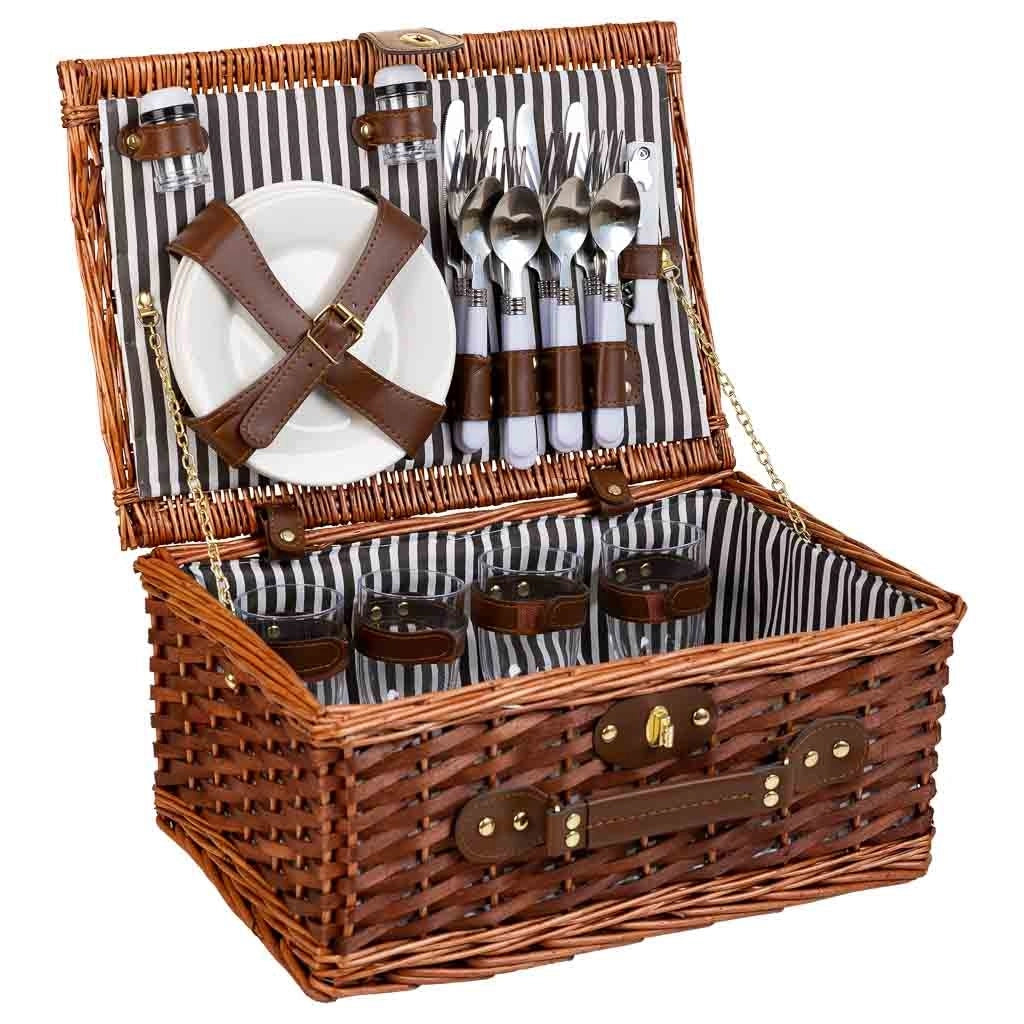 Cestino pic-nic marrone 40x28x19h