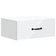 Mobiletto da notte a muro con cassetto Bianco 49 x 34,5 x 20 cm 898615