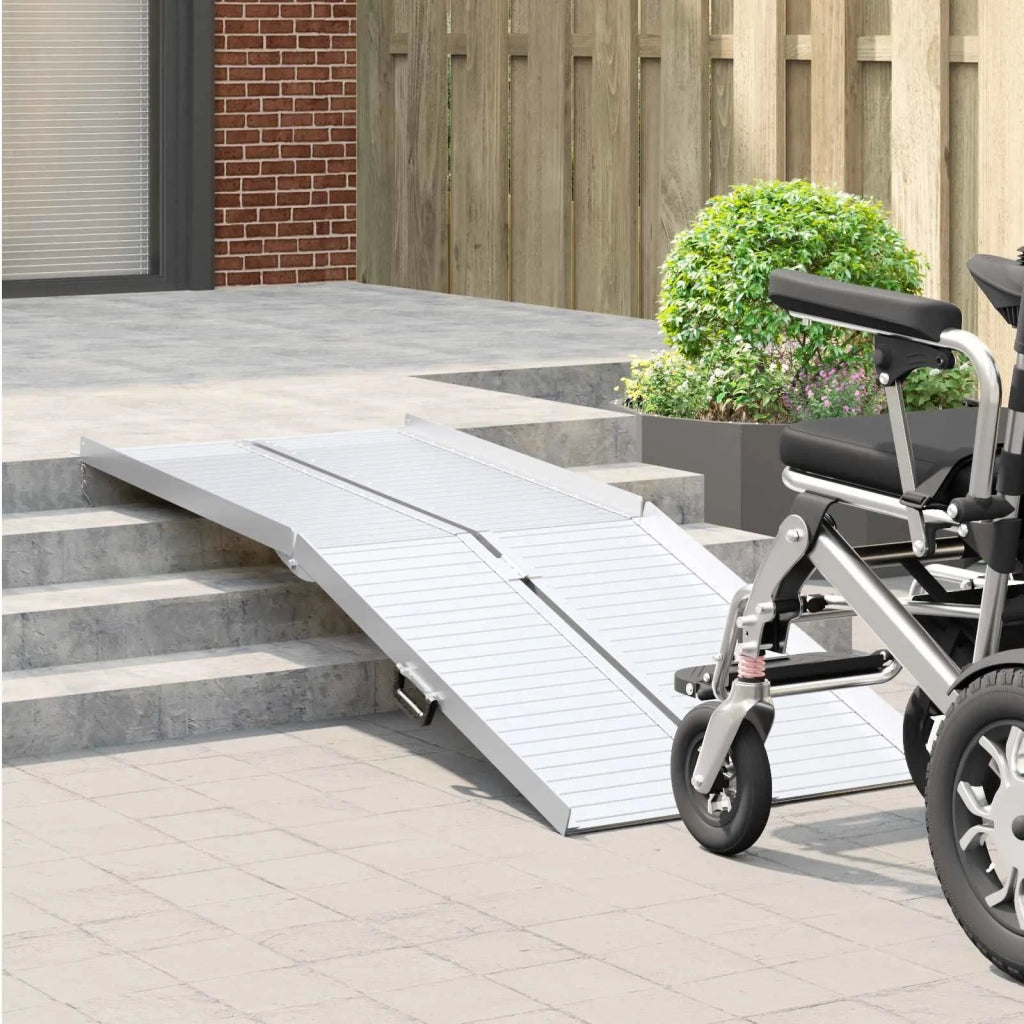 Rampa per sedia a rotelle 270 kg Argento 270 kg Alluminio 42021098