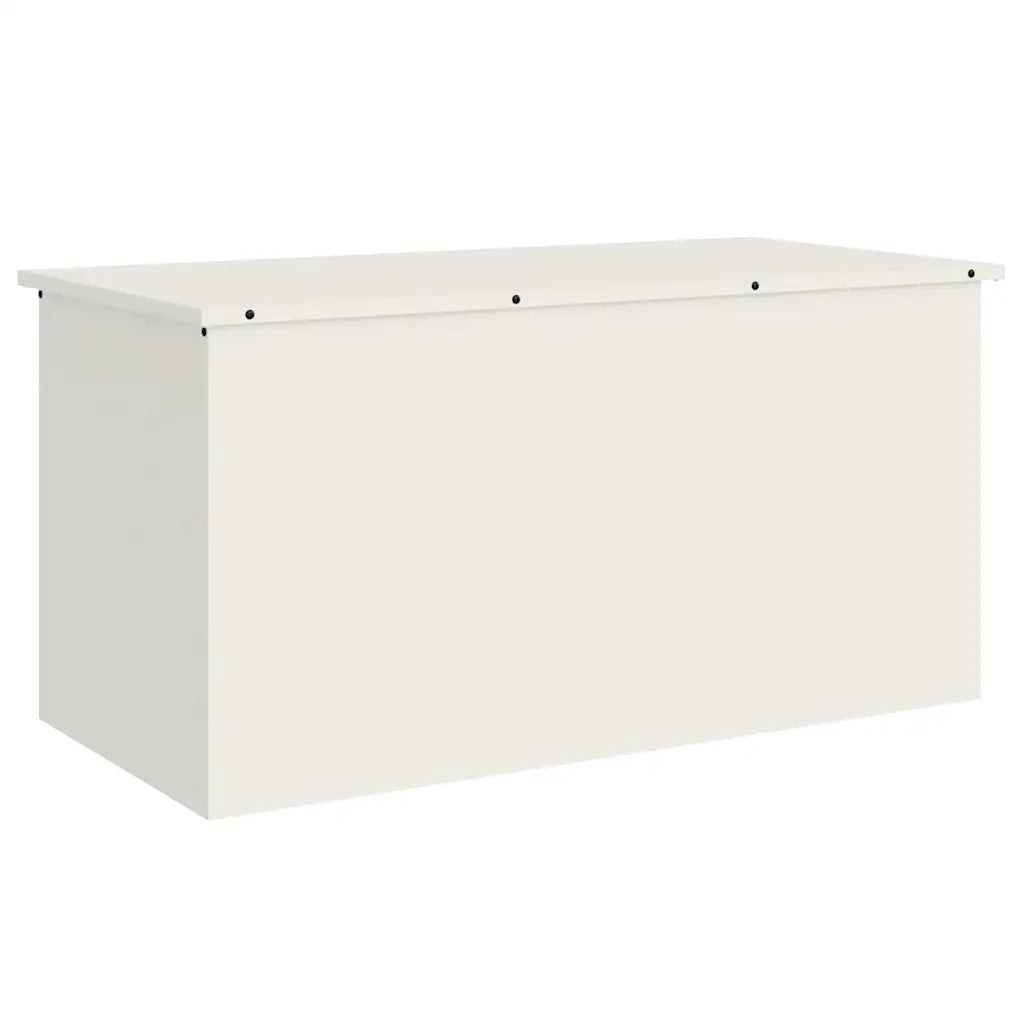 vidaXL Scatola di Stoccaggio Esterno Bianco 100 x 50.5 x 50 cm