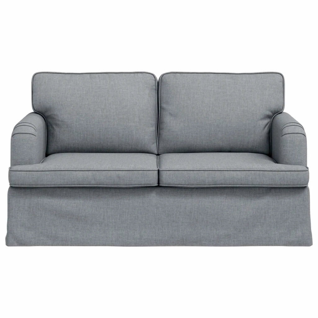 Divano Grigio chiaro 144 x 80 x 85 cm Tessuto