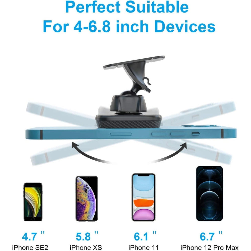 Trade Shop - Porta Cellulare Universale Auto Supporto Super Calamitato Adesiva 4"-7" Pt-c024 -