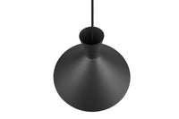 Lampada a Sospensione da Interno Attacco E27 in Metallo Nero Opaco