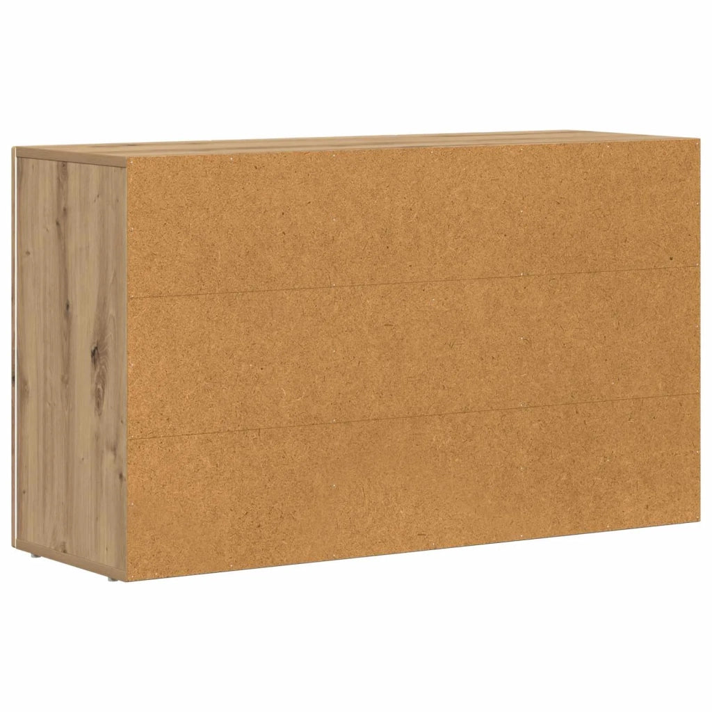 Credenza | Madia | Buffet da pranzo | Armadio da pranzo Rovere artigianale 100 x 35 x 59 cm Legno multistrato