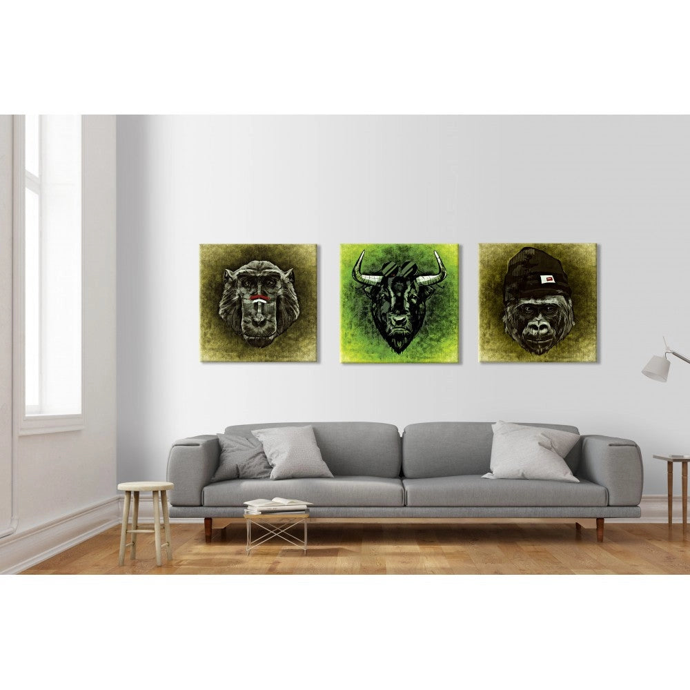 ABSTRACT 1105 - Quadro Canvas su telaio in legno Misura: 80x80 cm