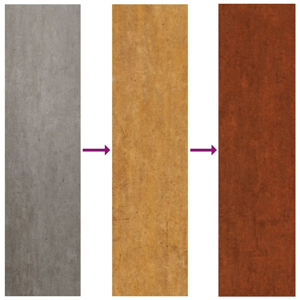 Fioriere 2 pz 49x47x46 cm Acciaio Corten 821552
