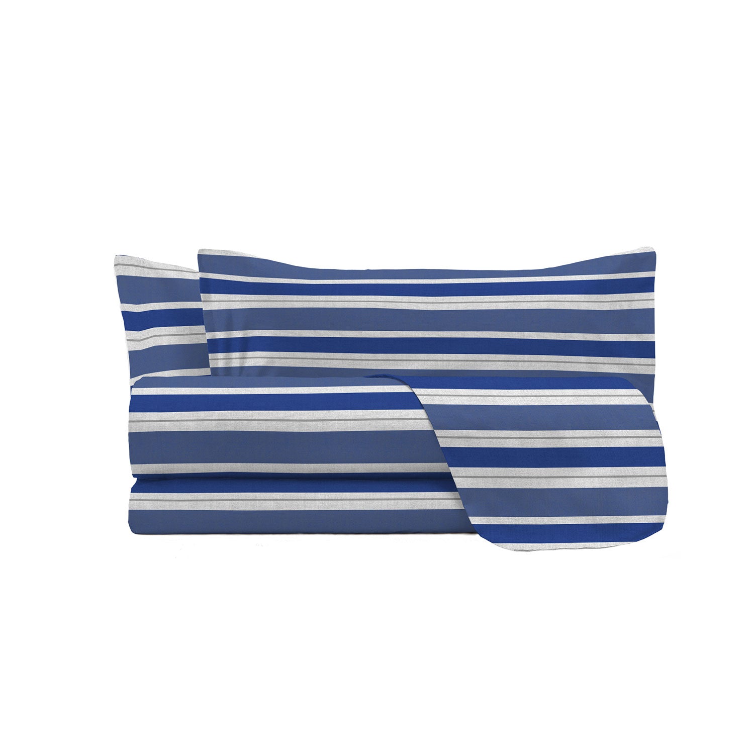 Set Lenzuola Matrimoniale con Stampa Sopra Sotto e Federe Linea Ida Crono