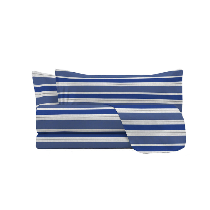 Set Lenzuola Matrimoniale con Stampa Sopra Sotto e Federe Linea Ida Crono