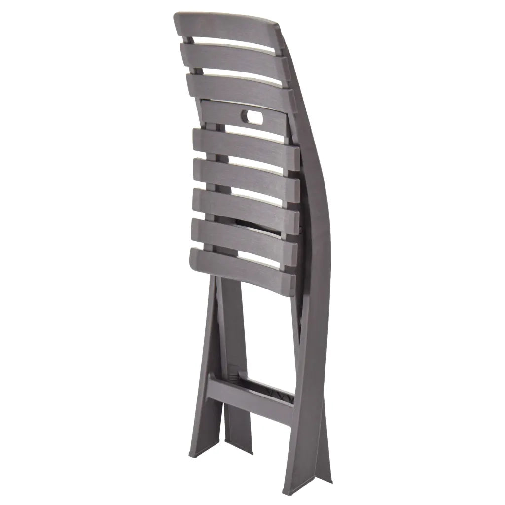 Sedie da Giardino Pieghevoli 2 pz in Plastica Moca 48788