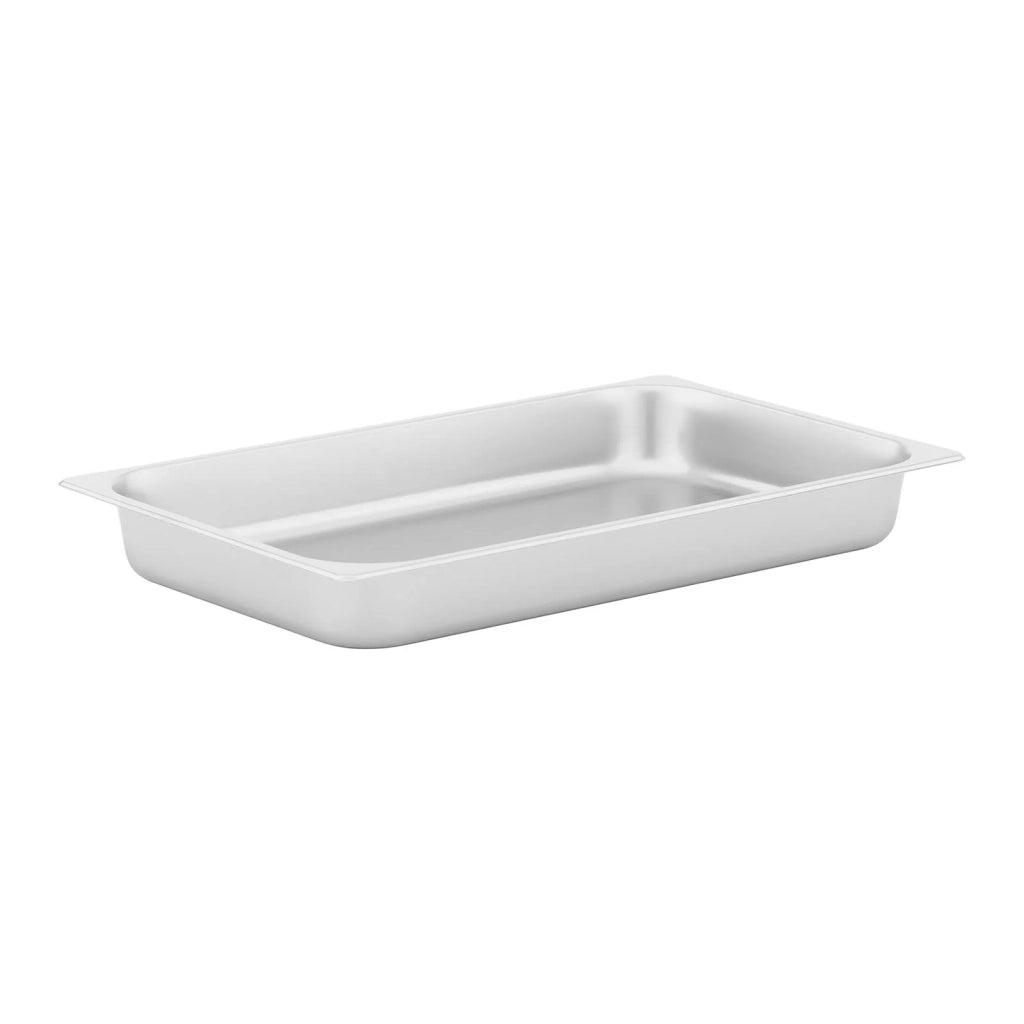 Chafing dish professionale gn 1/1 con fondo piatto (acciaio inox vetro temperato 85 l 1 contenitore gn 1/1 maniglia cool touch finestra) 14_0004233