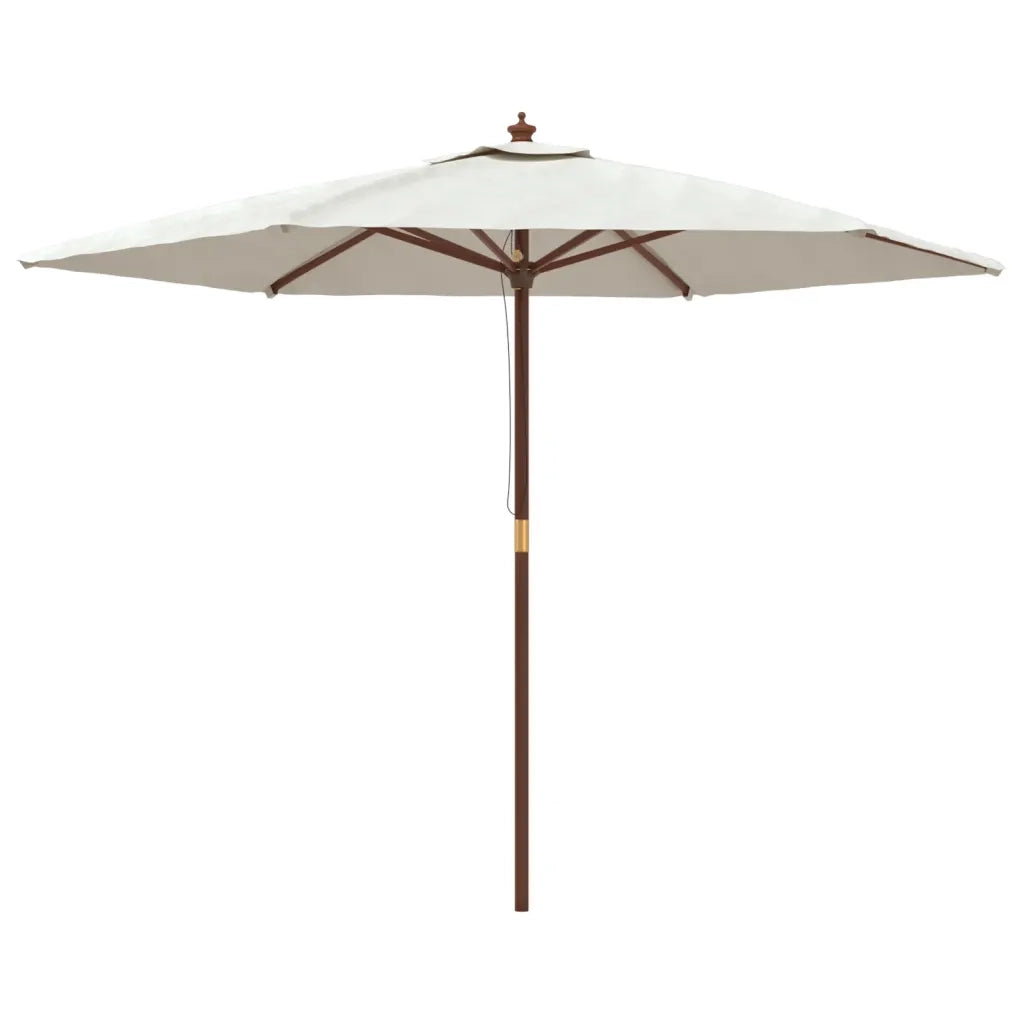 Ombrello | Parasolne da Giardino con Palo in Legno Sabbia 299x240 cm