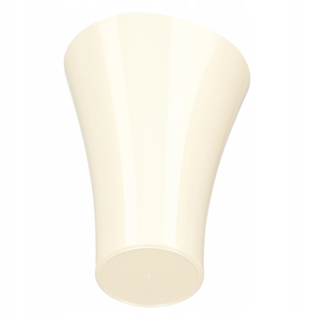 Copertura per vaso da fiori KADAX, supporto per piante in plastica color crema, 16,5 cm
