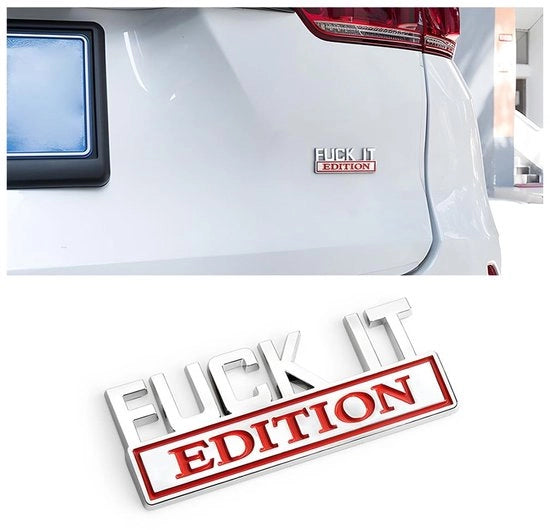 Emblemi Auto 3D - Design - Adesivi Self-Adesivi - Forma Universale - Miscelatura Zinkle - Leggero - Dimensioni Perfette 8 cm x 3 cm - Emblemi Auto
