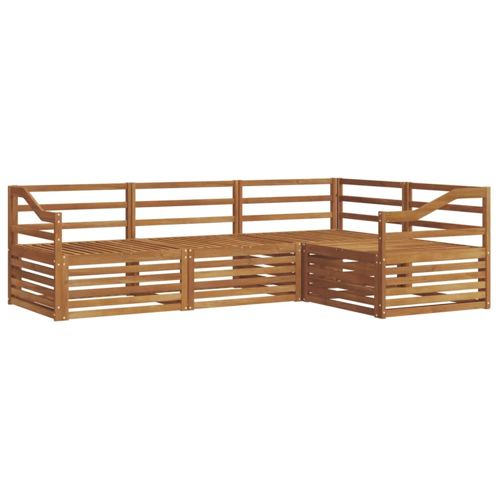 Set di divani da esterno 4 pcs Naturale