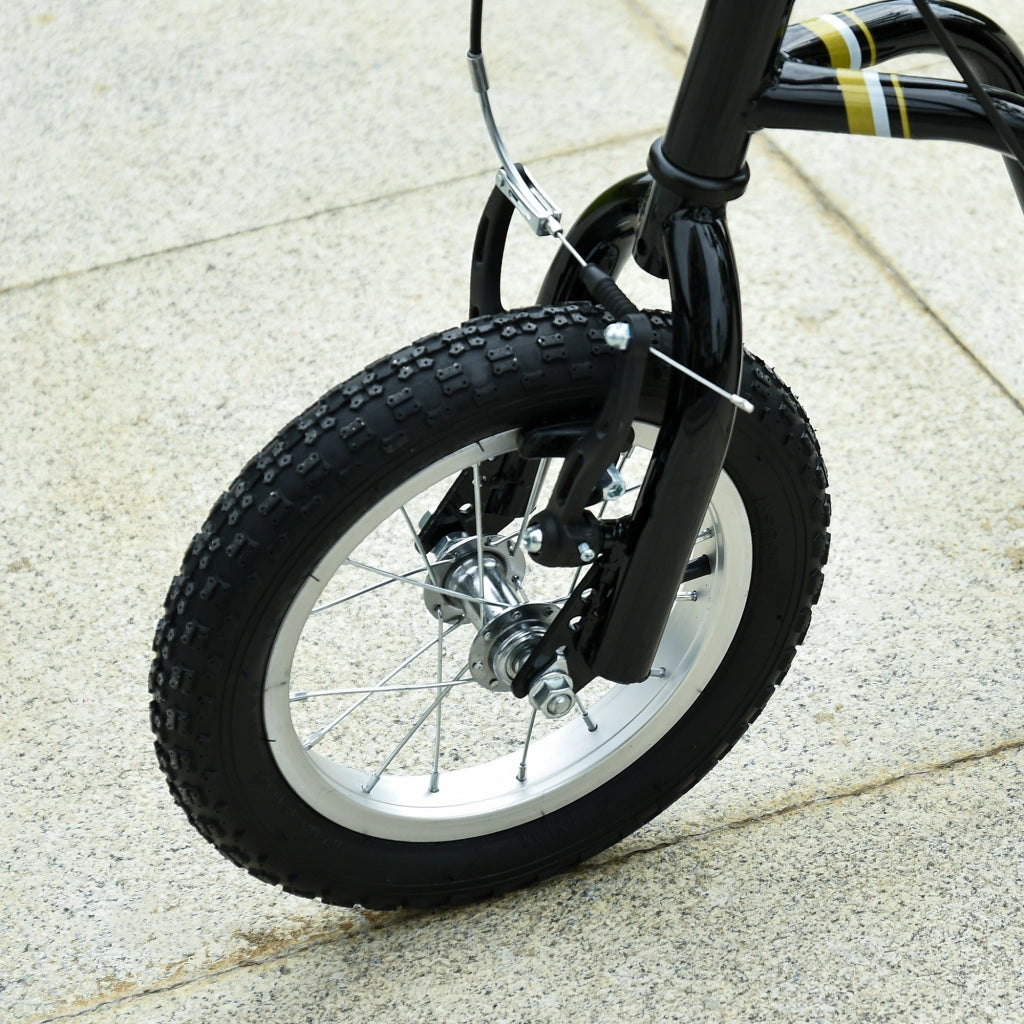 Scooter per Bambini 12 Pollici con Freni ¨C Zephmum ¨C Nero Metallico
