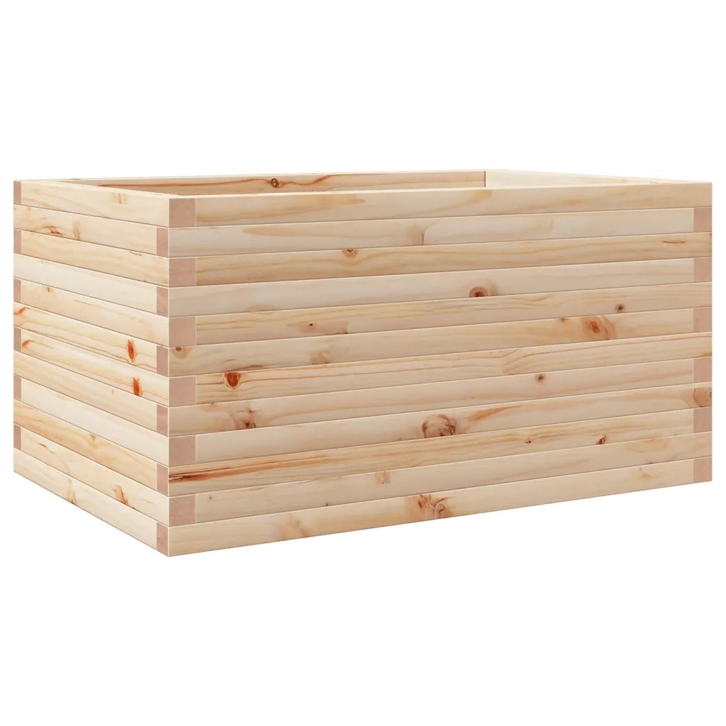 Fioriera da Giardino-Vaso da Esterno 90x60x46 cm in Legno Massello di Pino