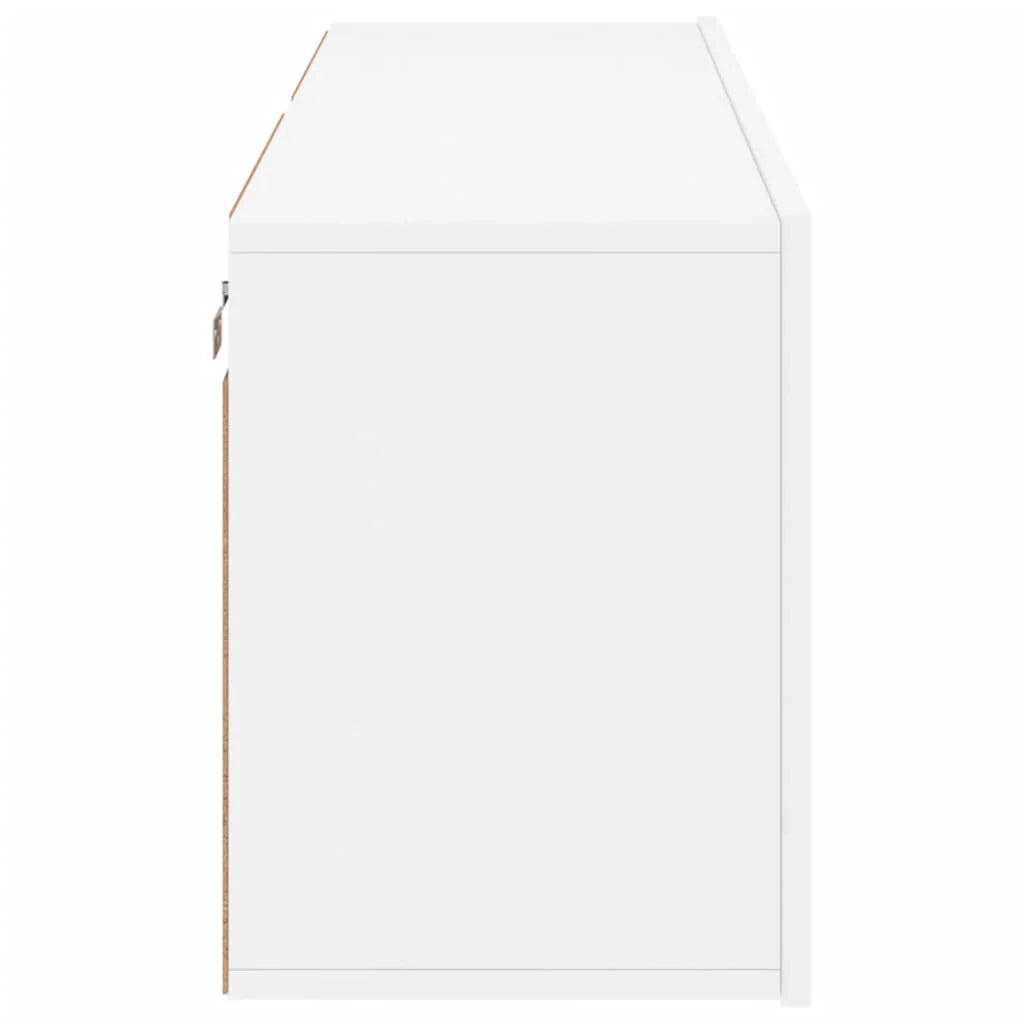 Mobile TV multimediale da parete mensola TV credenza TV per sala da pranzo soggiorno camera da letto 2 pezzi 60 x 30 x 41 cm bianco 02_0028927