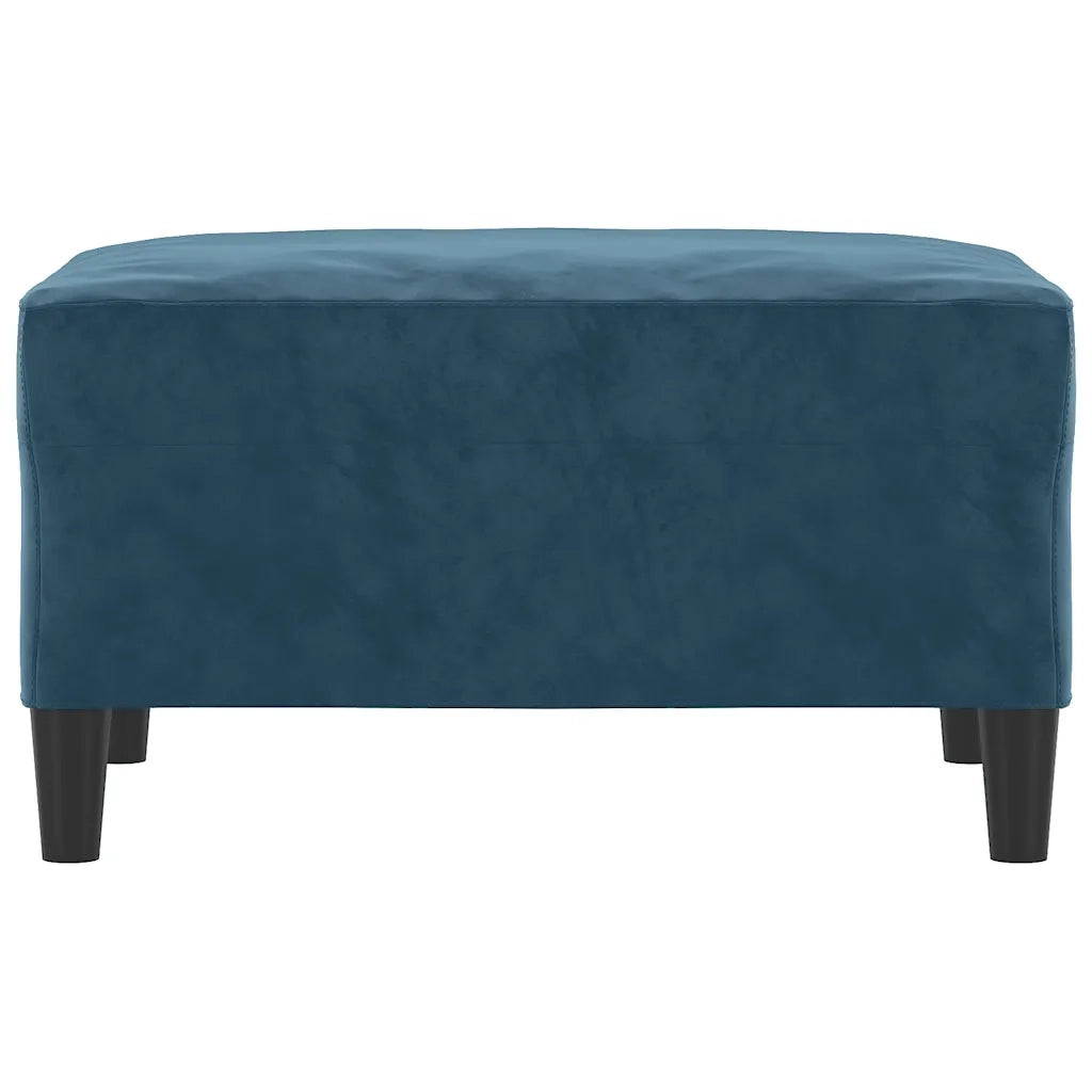 Poggiapiedi Blu 70x55x41 cm in Vellutocod mxl 78628