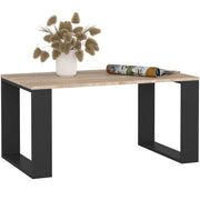 Tavolino da caffè AKORD NOX Sonoma Quercia 92 cm gambe Nere 92x53x45 cm
