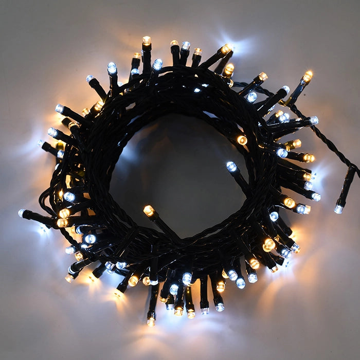 CATENA LUMINOSA LED 500 LUCI BIANCHE E GIALLE - VERSATILITA' PER INTERNI ED ESTERNI CON PROTEZIONE IP44