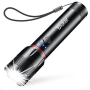 Zaklampa a Led Portatile 2000 Lumen - Lampada da Tasca Mini ad Alta Resistenza Acquatica con Funzione di Zoom e 5 Modalità