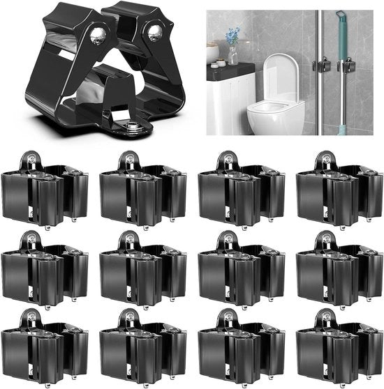 Supporto per attrezzi per parete 12 pezzi - Supporto per attrezzi da giardino per giardino - Supporto per vanga