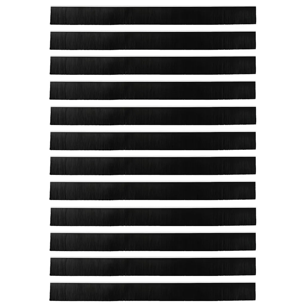 Spazzole per porte a vite 12 pcs Bianco 100 cm