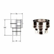 Inox doppia parete aisi 316 giun zione mono doppia d.450 500 b08x