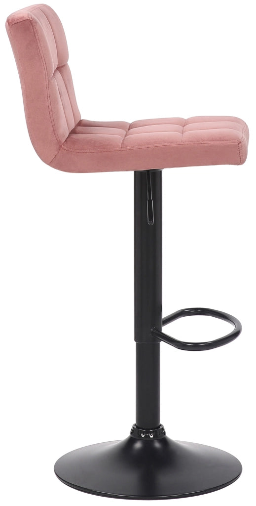 Set di 2 sgabelli bar Feni in velluto rosa