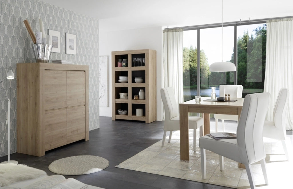 Credenza/Libreria CAPRI rovere scuro