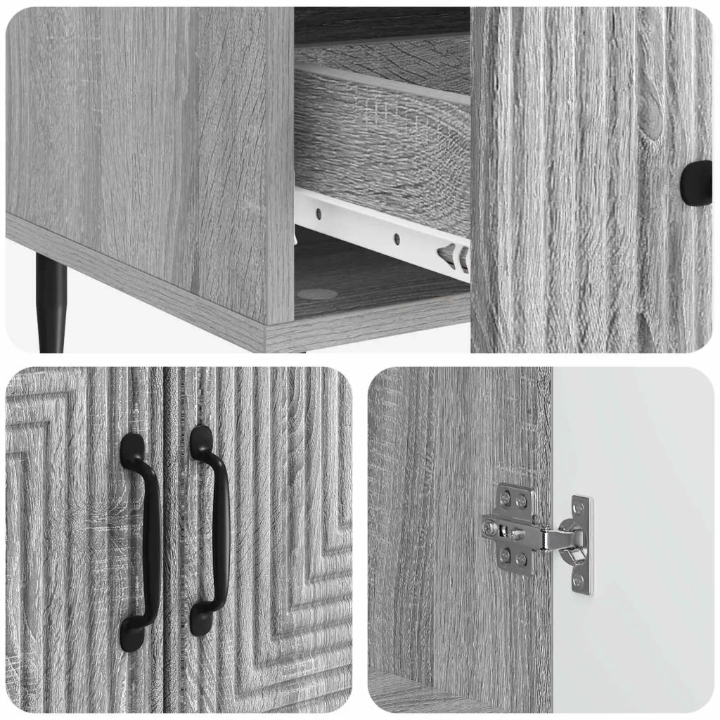Credenza Grigio Sonoma 66 x 34,5 x 95 cm Legno ingegnerizzato 894901