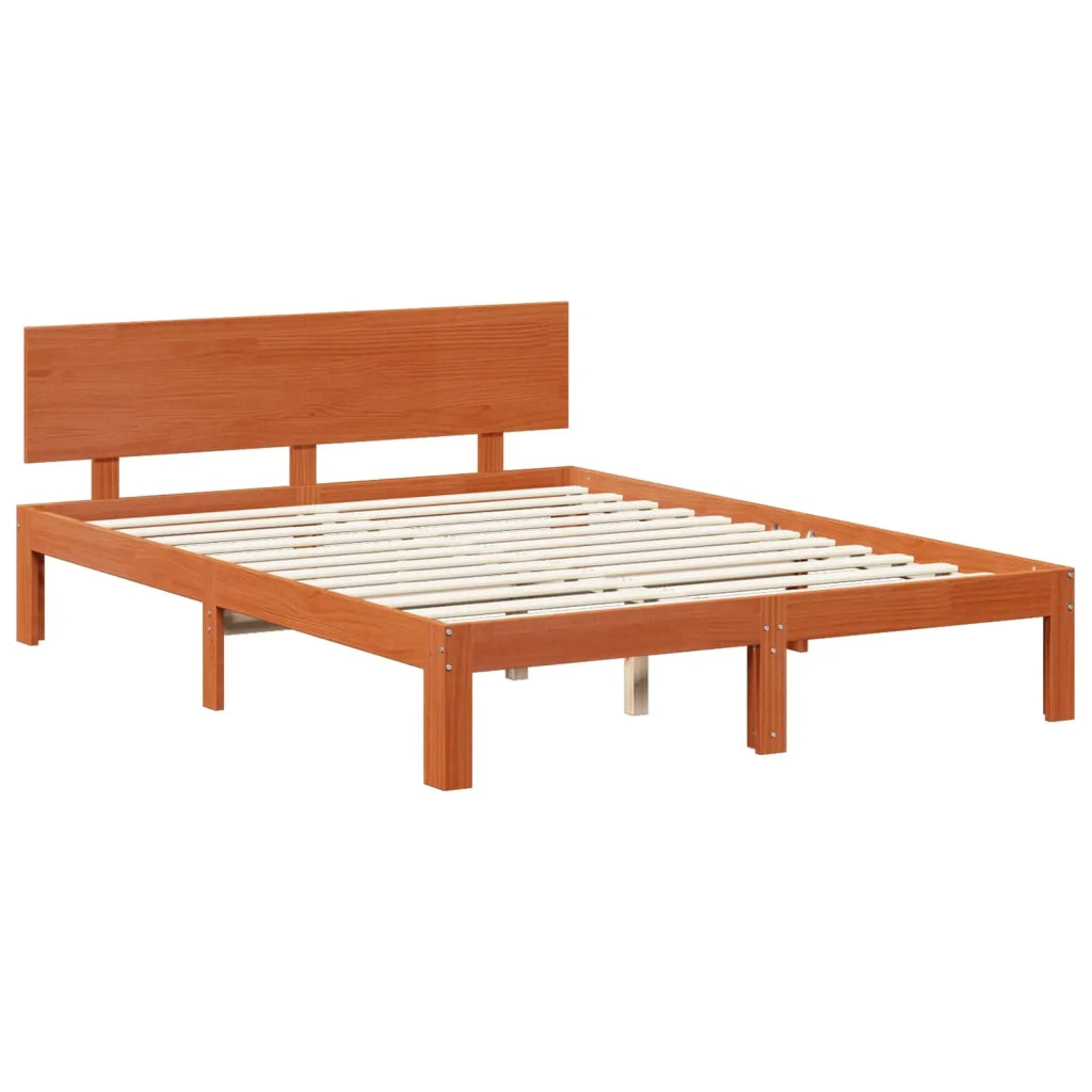 Struttura del letto 3 pcs Marrone cerato Legno di Pino Massello 3422767