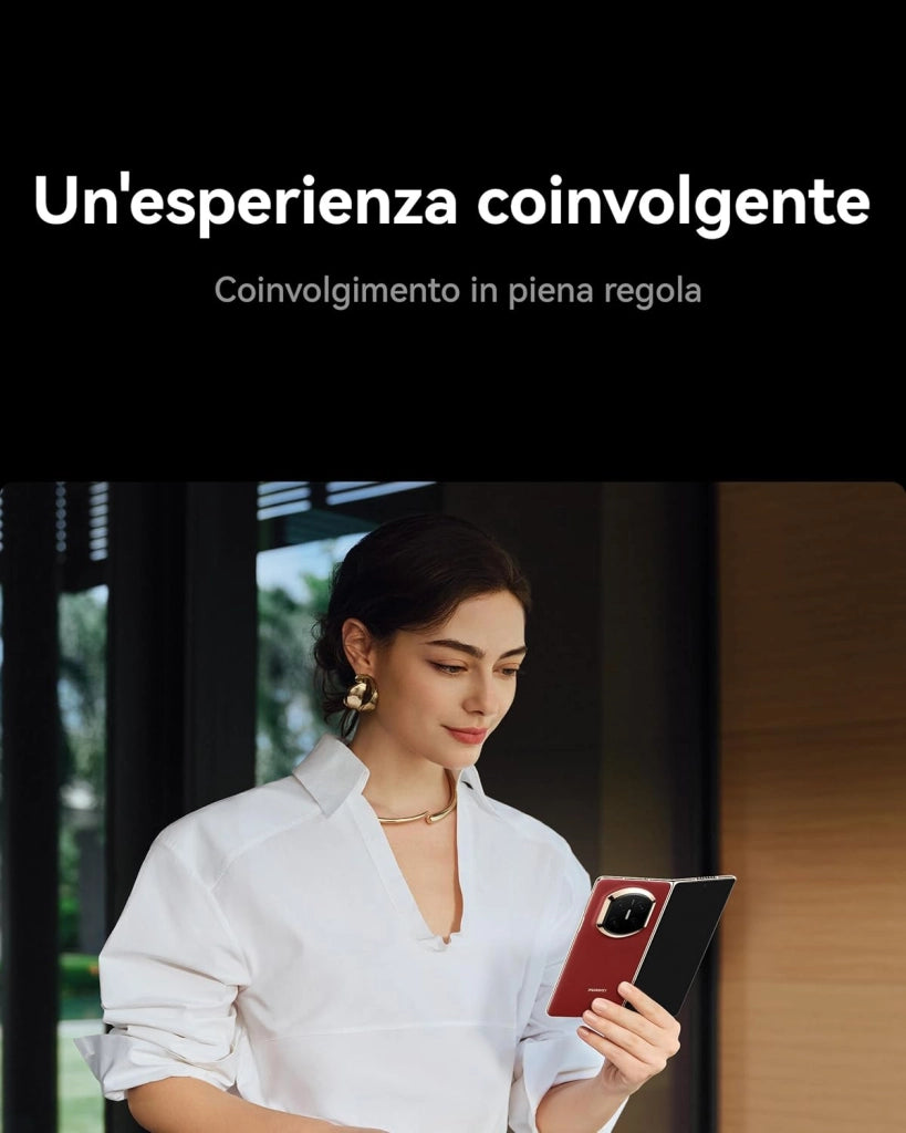 HUAWEI Mate X7, Smartphone Pieghevole, 16+512G, Display Pieghevole LTPO da 8" 120 Hz, Fotocamera True-to-Colour, Vetro Kunlun, Batteria da 5300 mAh per Tutto il Giorno, Nebulosa Rosso