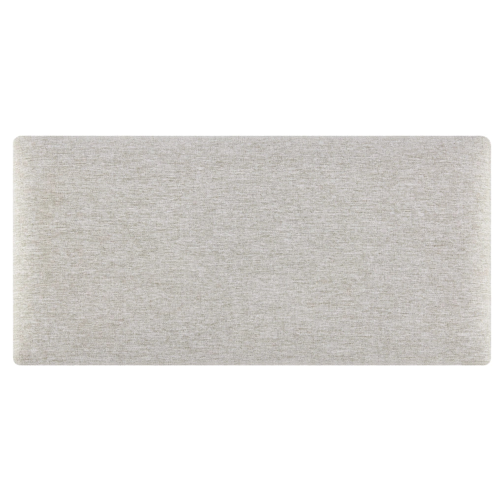 Set Carpino di 3 Pannelli Murali Imbottiti Rivestiti in Tessuto Grigio 60x30 cm [neu.haus]
