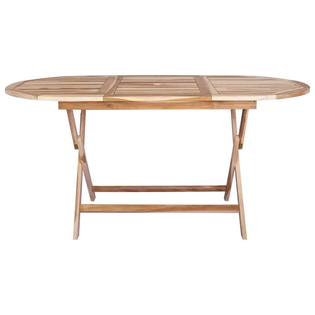 Tavolo da Giardino Pieghevole Naturale 160 x 80 x 76 cm 42028480