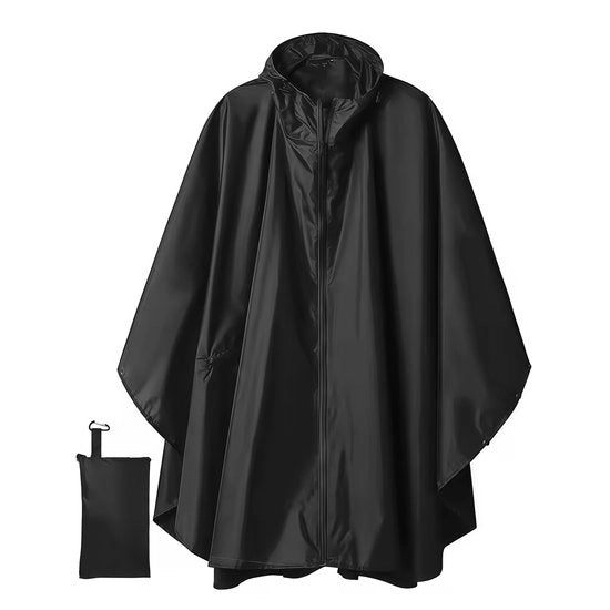 Impermeabile da pioggia con cappuccio per adulti, tasche e zip, impermeabile leggero da uomo e donna