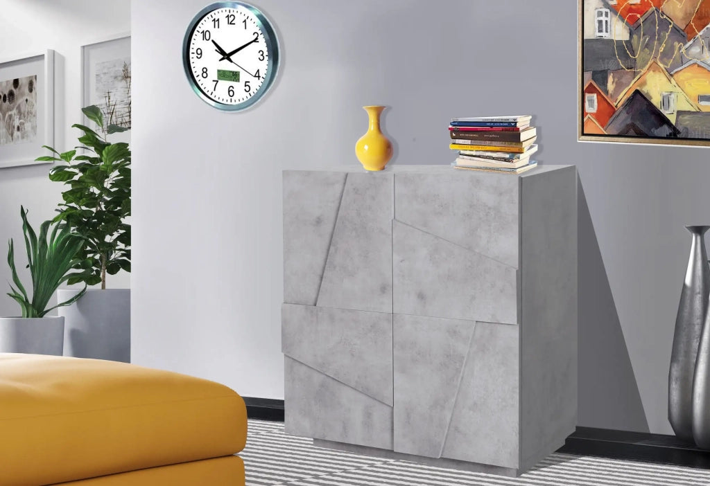 Mobile Madia PING L 81.2 x H 86 x P 44.2 cm grigio cemento