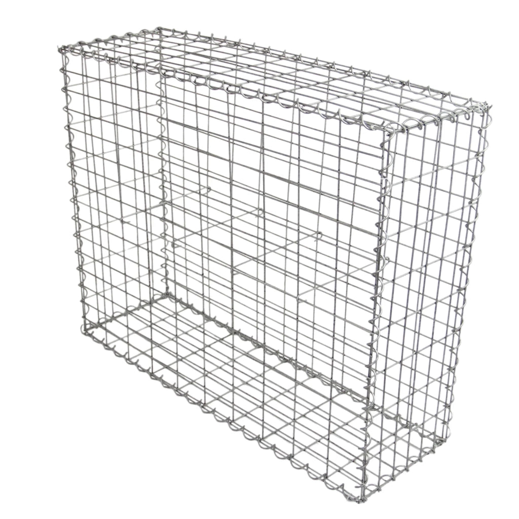 4 Gabbioni per Sassi da Giardino e da Esterno 100cm x 80cm x 30cm in Acciaio